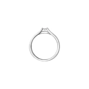 030013 10K White Gold & 0.10CT TW Diamond Ring