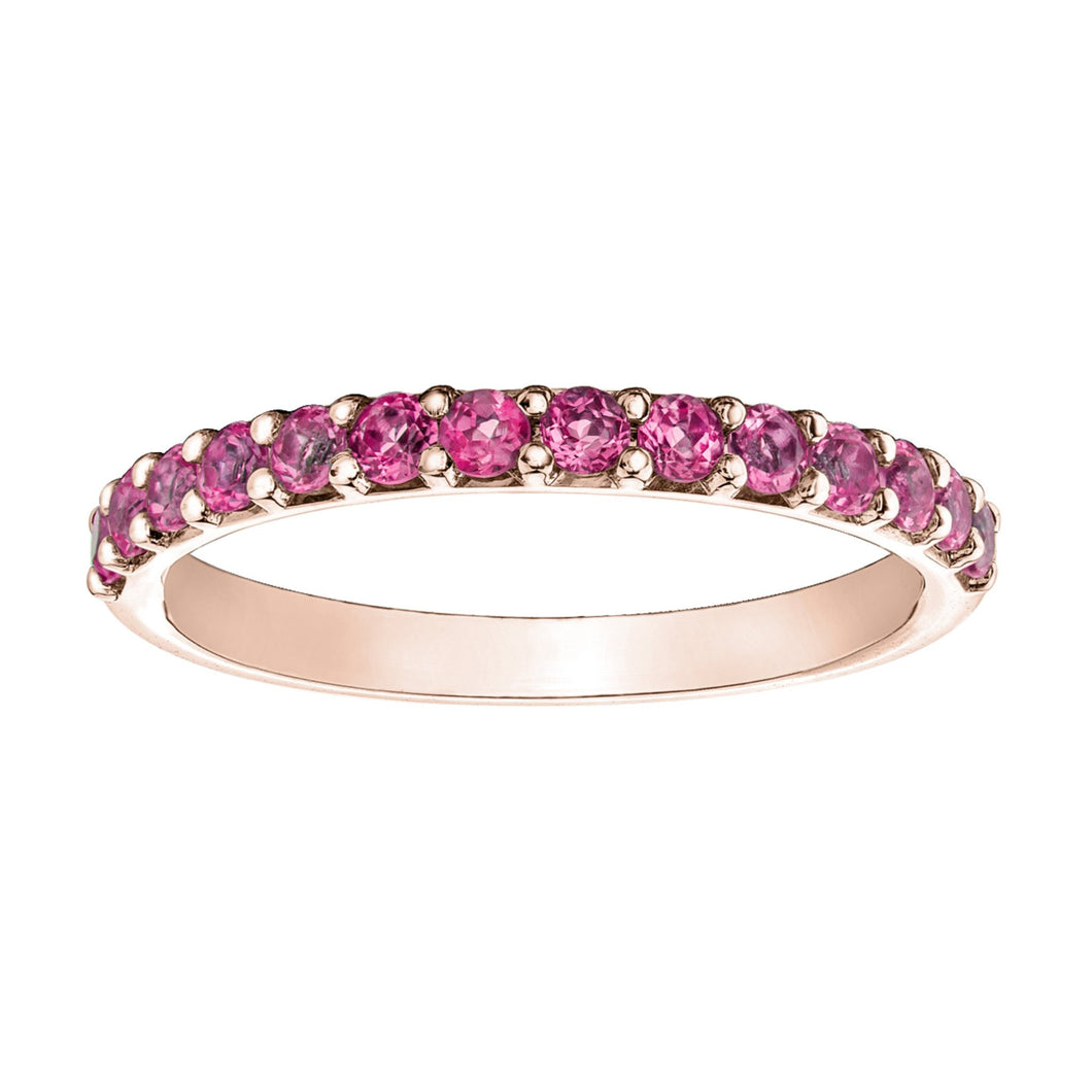 060045 10KT Rose Gold Pink Tourmaline Ring
