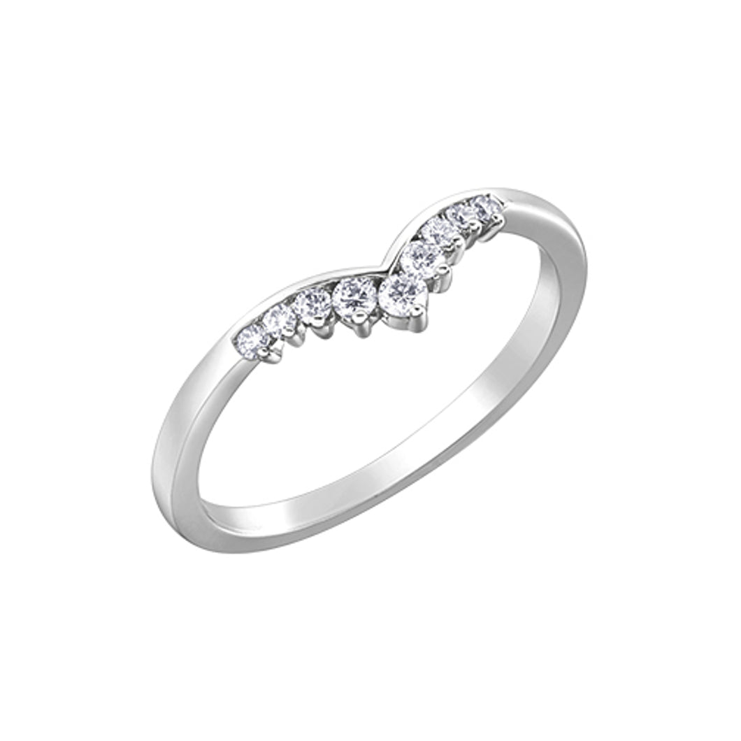 120181 10KT White Gold .15CT TW Diamond Ring