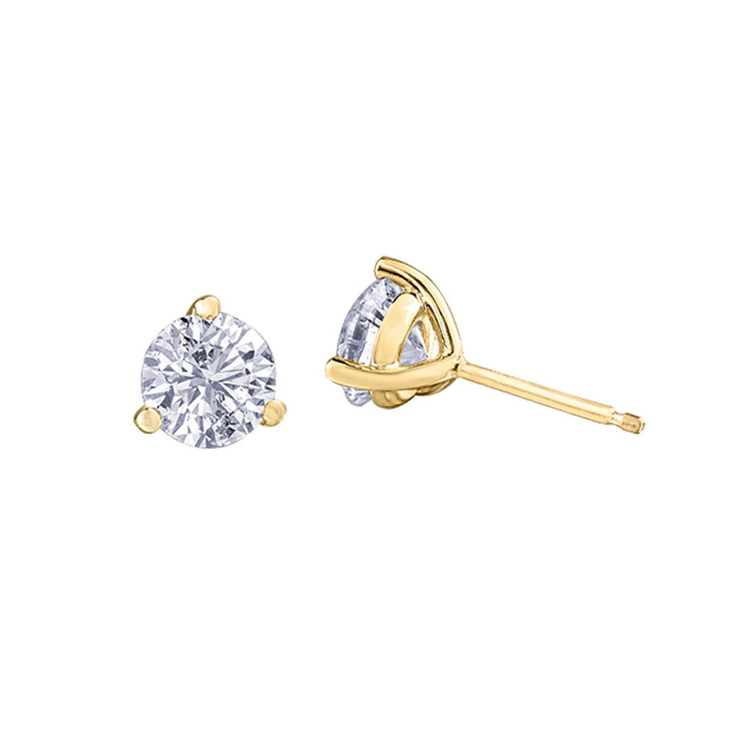 E2083/200  2.03 TW LAB GROWN DIAMOND with 14KT Yellow Gold Stud Earrings *65% OFF*