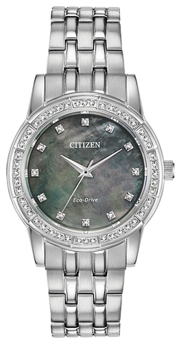 Citizen eco drive 2025 watch swarovski crystals