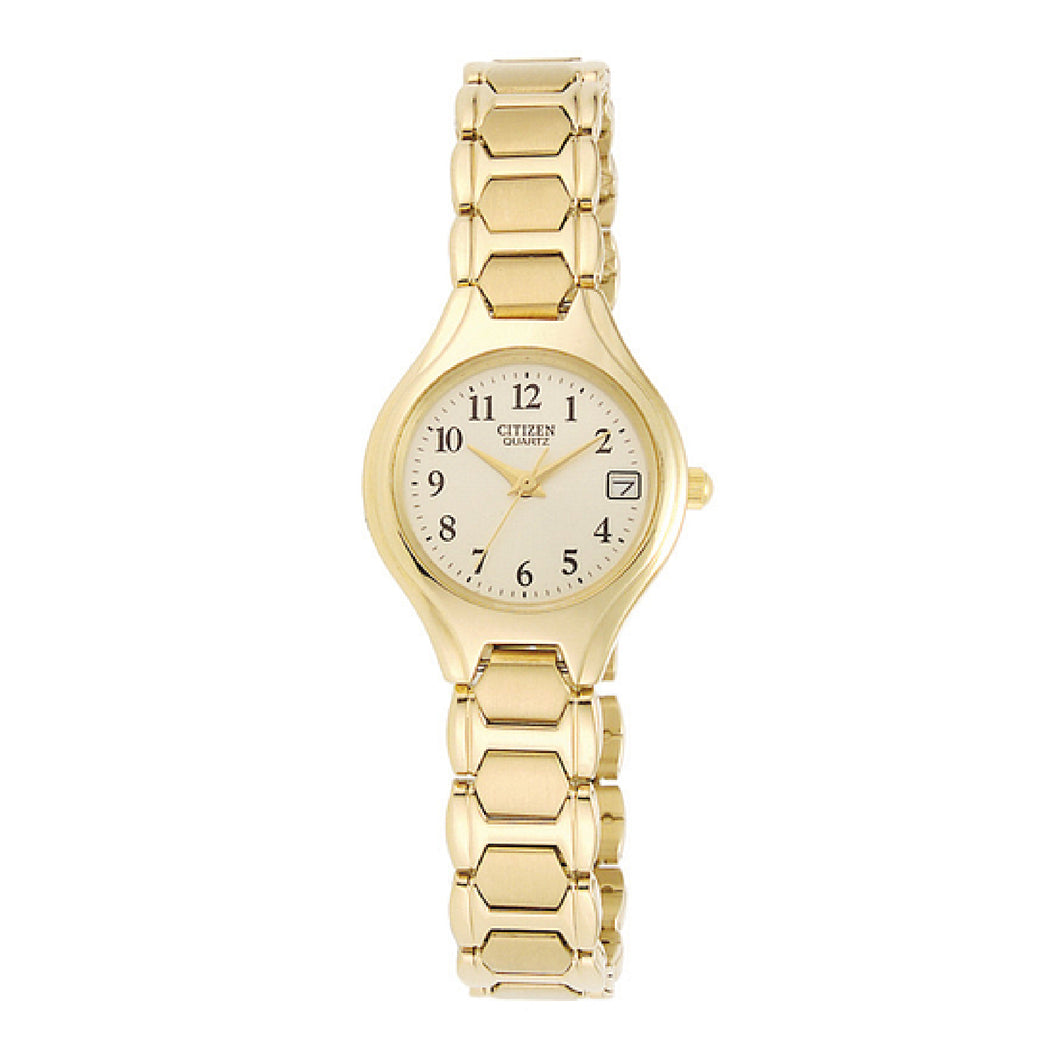 390080 CITIZEN® Quartz Gold Toned Stainless Steel with Date