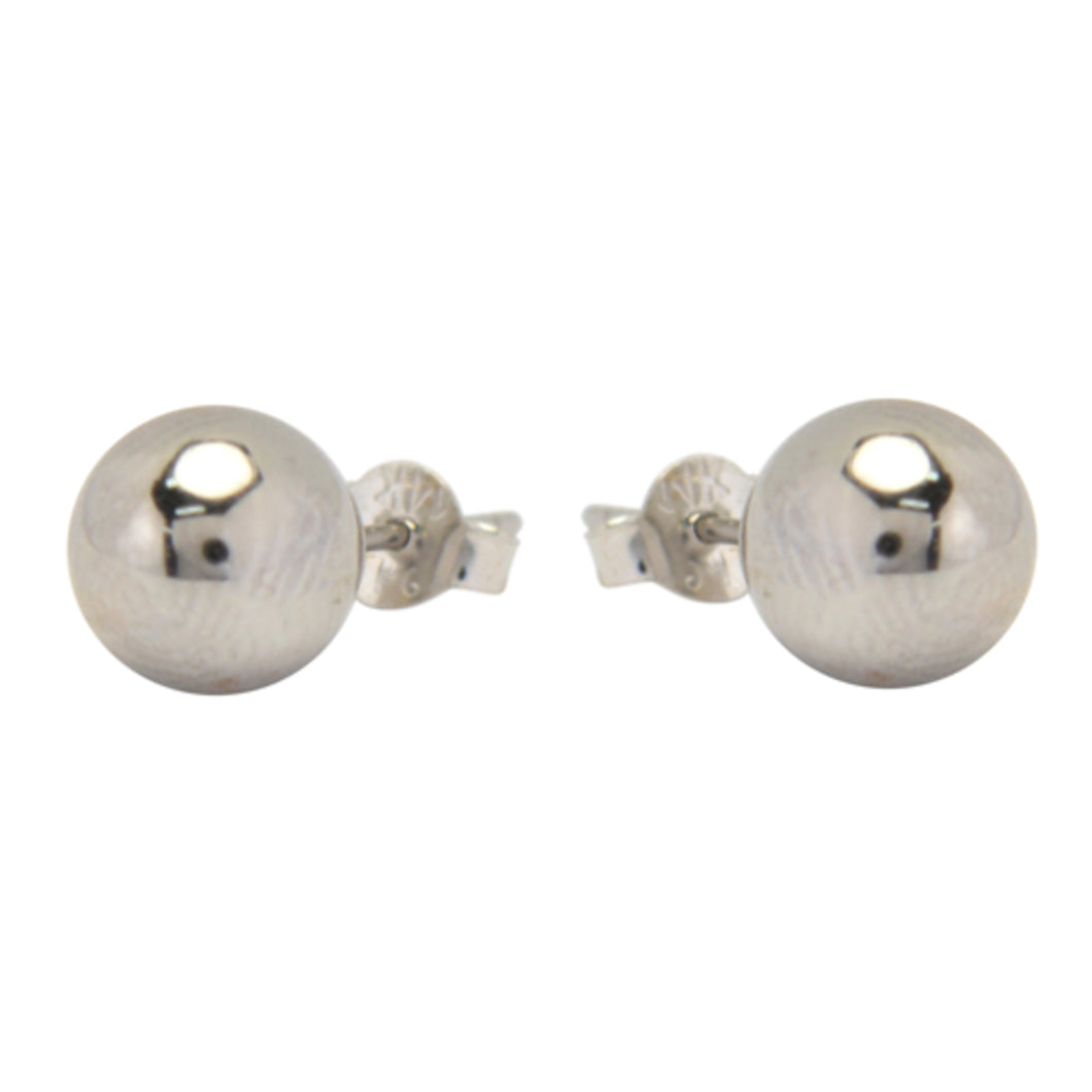 231730 14K White Gold 4MM Ball Stud Earrings