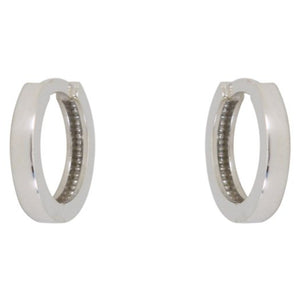 231709 10K White Gold Hoop Earrings