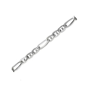 310075 9" 3.1mm wide Sterling Silver Figarucci Chain Anklet