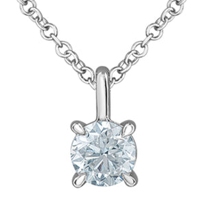 LD101W100 14K White Gold & 1.00CT LAB CREATED DIAMOND Pendant