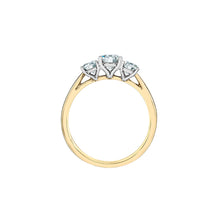 Load image into Gallery viewer, LD107 14KT Yellow &amp; White Gold 2.09CT TW LAB CREATED DIAMOND Ring *50% OFF FINAL SALE*
