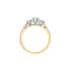 LD107 14KT Yellow & White Gold 2.09CT TW LAB CREATED DIAMOND Ring *50% OFF FINAL SALE*