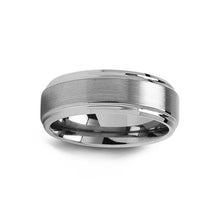 Load image into Gallery viewer, 130597 Brushed &amp; Polished Tungsten Wedding Band Size 10
