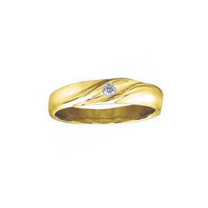 90D00G OUT OF STOCK PLEASE ALLOW 3-4 WEEKS FOR DELIVERY Solid  10KT Yellow Gold .08CT TW Canadian Diamond Ring