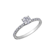 Load image into Gallery viewer, ML570W55 18KT White Gold &amp; Palladium .57CT TW SI 2 Canadian Diamond Ring
