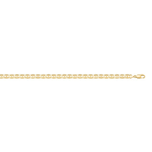 260559 22" 2.6mm wide 10K Yellow Gold Marine Chain