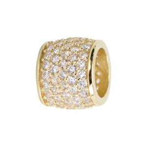 240356 10K Yellow Gold & Cubic Zirconia Slider Charm