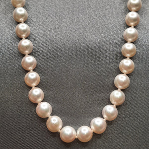 341350 20" 7 - 7.5mm Freshwater Cultured Pearl Strand, Sterling Silver Clasp