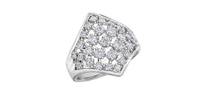 020108 10KT White Gold 1.00CT TW Diamond Ring