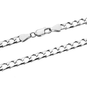 320518 20" 5.3mm wide Sterling Silver Square Curb Chain