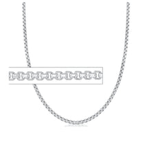 Load image into Gallery viewer, 260638 18&quot; .8mm wide 10K White Gold Box Chain
