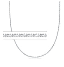 Load image into Gallery viewer, 260651 22&quot; 2.0mm wide 10K White Gold Curb Chain
