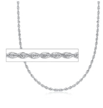 Load image into Gallery viewer, 320425 20&quot; 1.8mm wide Sterling Silver Rope Chain
