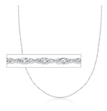 Load image into Gallery viewer, 320507 18&quot; 1.6mm wide Sterling Silver Singapore Chain
