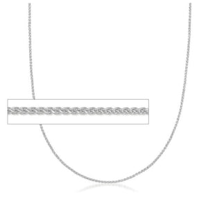 320559 18" 1.5mm wide Sterling Silver Wheat Chain