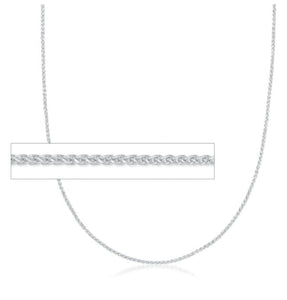 320551 18" 1.5mm wide Sterling Silver Wheat Chain