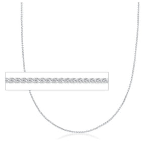 320552 20" 1.5mm wide Sterling Silver Wheat Chain